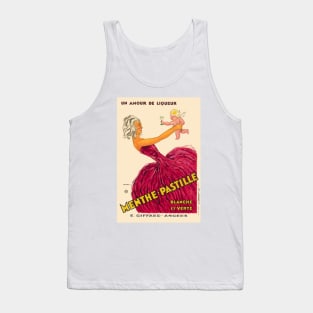 Menthe Pastille France Vintage Poster 1931 Tank Top